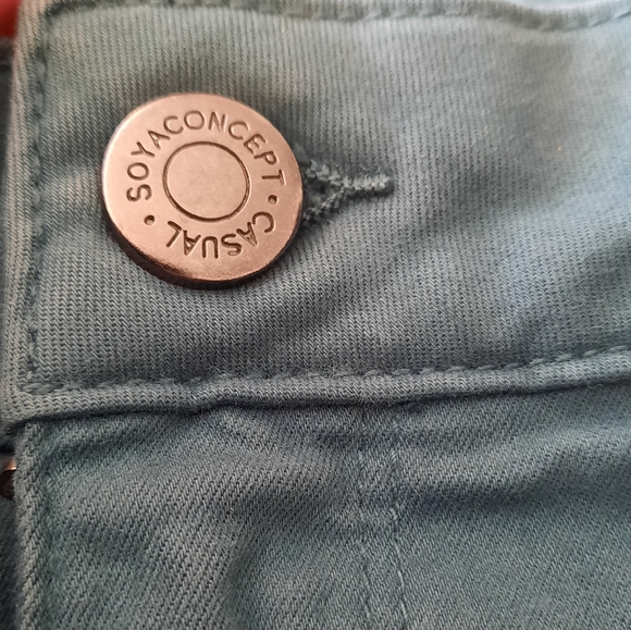 NWT ☆ Soya Concepts Patrizia Skinny Cropped Teal Jean - Picture 7 of 12